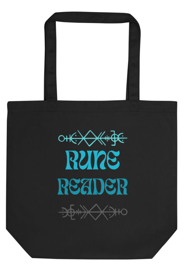 Rune Reader Aqua Script Eco Tote Bag
