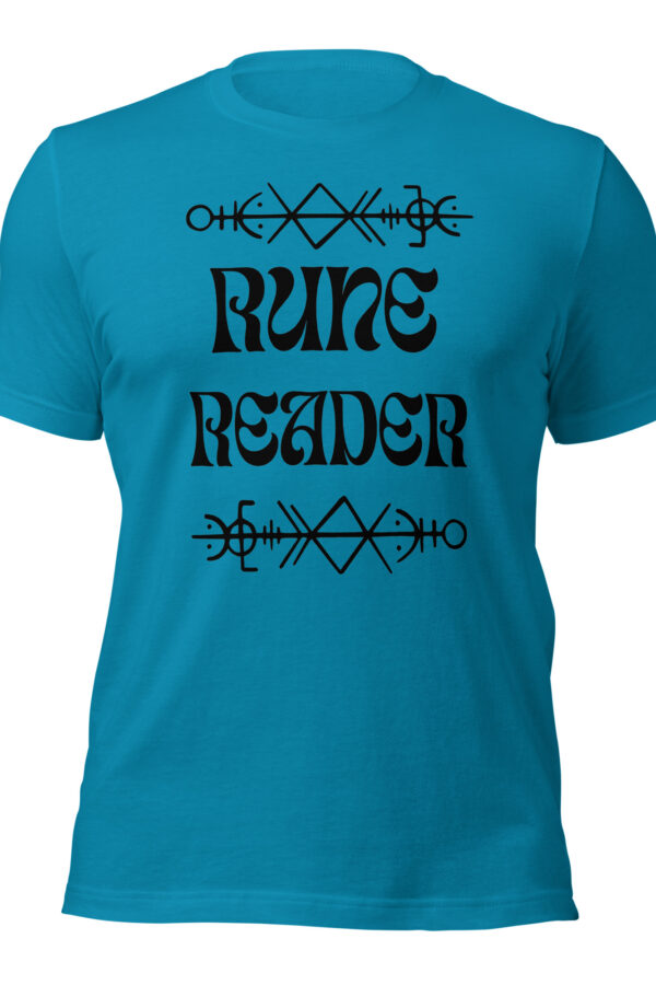 Rune Reader Black Script Unisex t-shirt